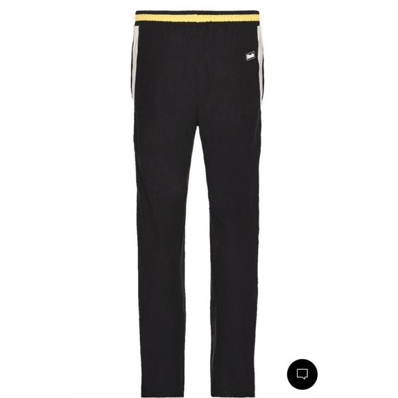 Rhude Curve Panel Track Pants Black Cream & Yellow - Picture 4 of 6
